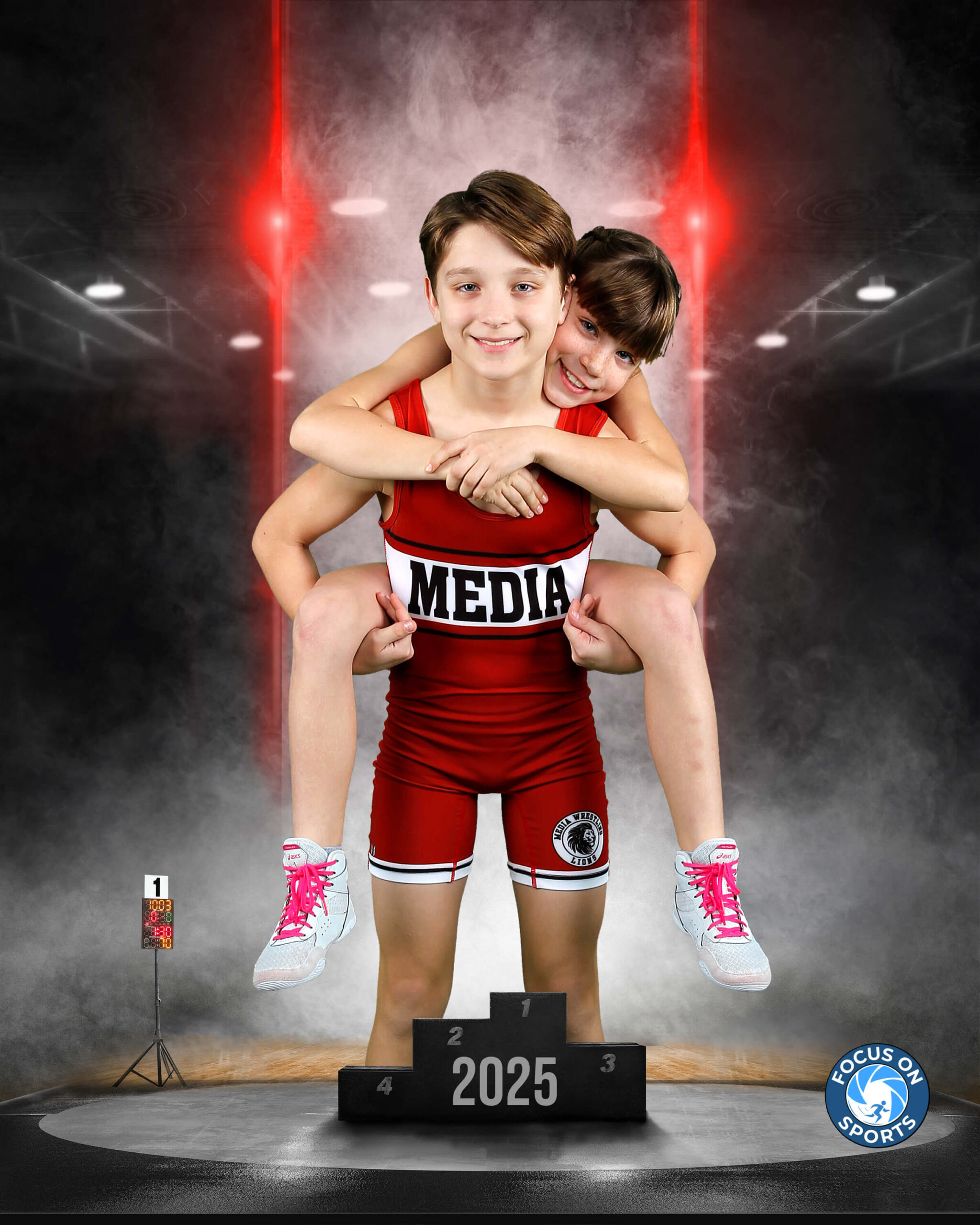 lions wrestling buddy photo