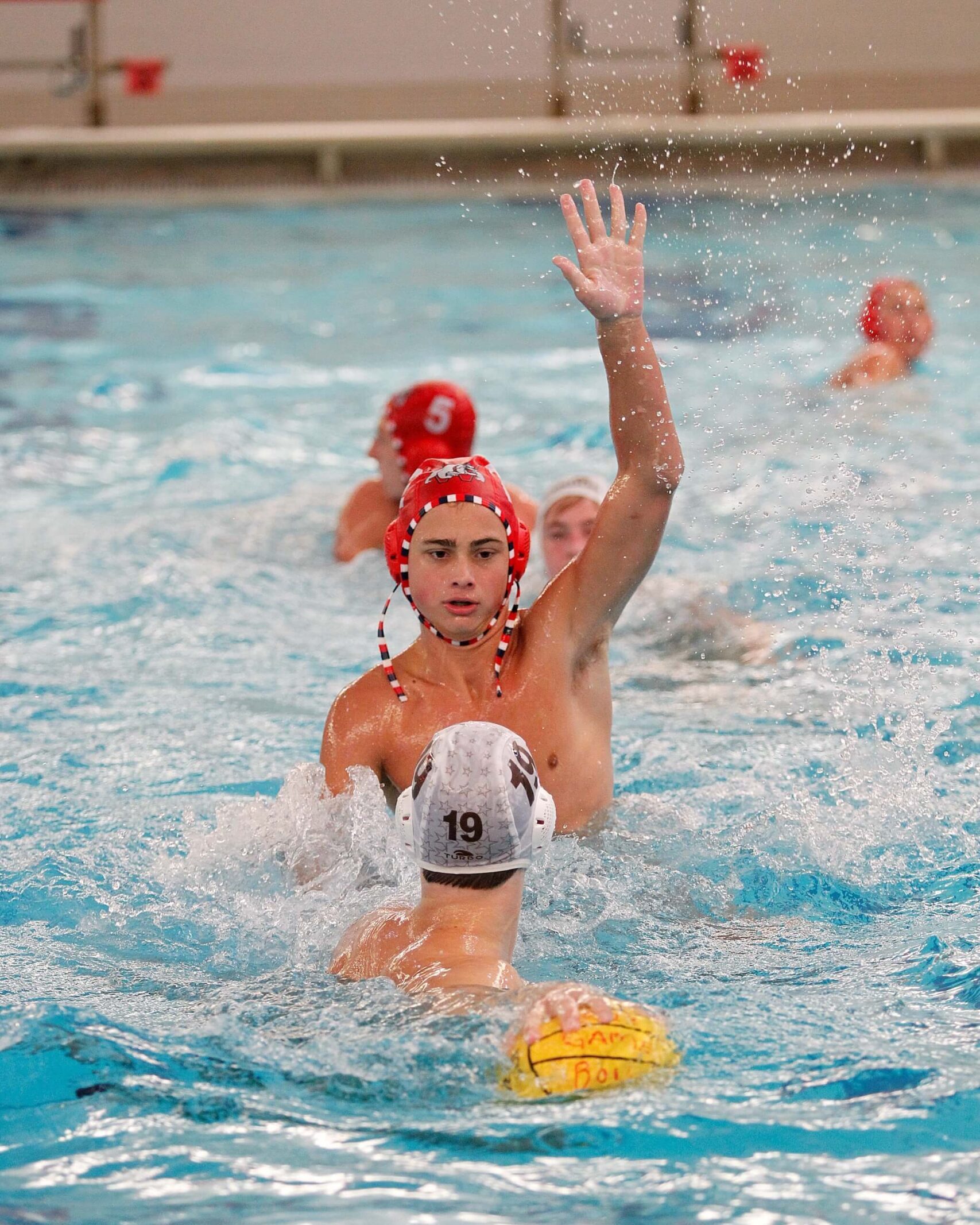 wilson water polo action shot