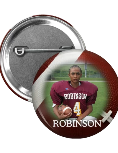 round pin of a football student
