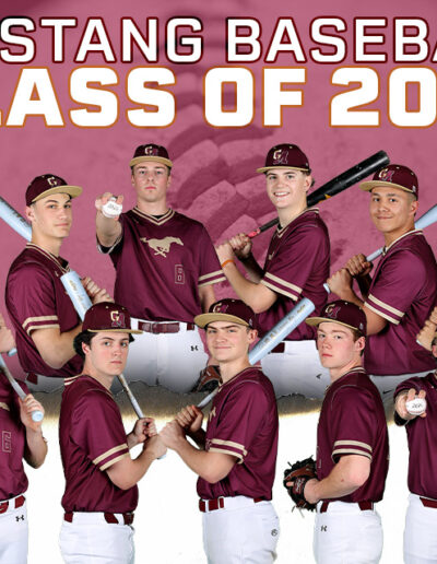 Mustang Baseball 2026 Senior Group Banner
